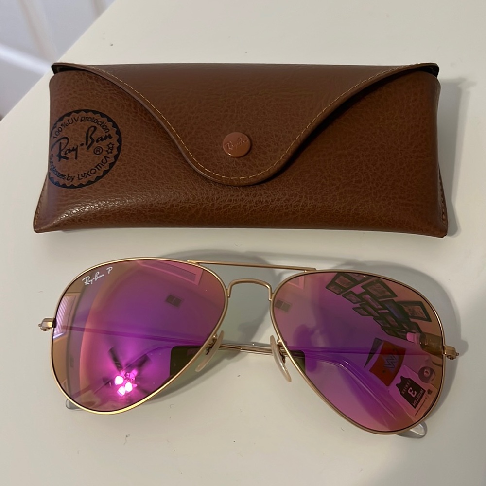 Ray-ban aviators flash lenses
